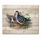 Designart - Vintage Birds In The Wild IV - Traditional Print on Natural Pine Wood